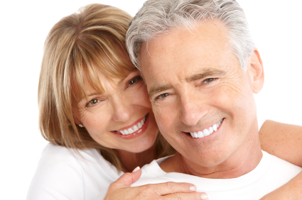 Older couple with dental implants from Precision Dental Specialties in St. George, UT